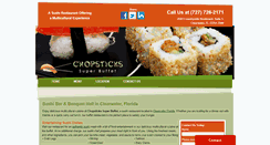 Desktop Screenshot of chopsticksuperbuffet.com