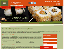 Tablet Screenshot of chopsticksuperbuffet.com